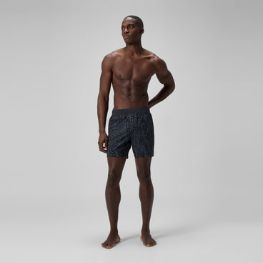 Men's Lookout Printed Swim Shorts Black