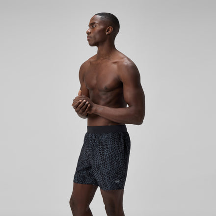 Men's Lookout Printed Swim Shorts Black