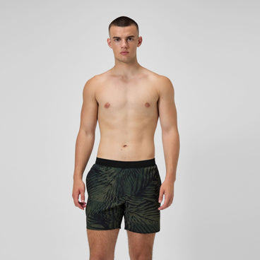 Men's Print Volley Swim Trunks Green