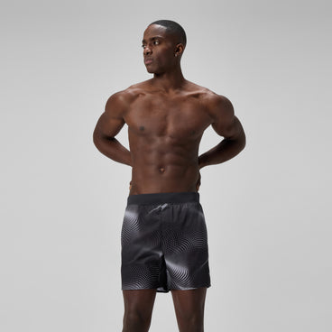 Men's Lookout Printed Swim Trunks Gray