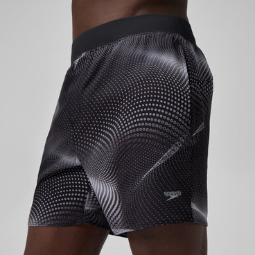 Men's Lookout Printed Swim Trunks Gray
