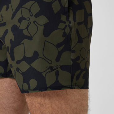 Men's Lookout Printed Swim Shorts Dark Green