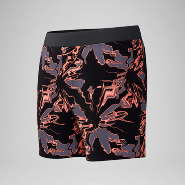 Men's Lookout Printed Swim Shorts Black/Orange