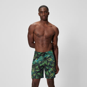 Men's Print Lookout Swim Shorts Black/Olive