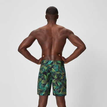 Men's Print Lookout Swim Shorts Black/Olive