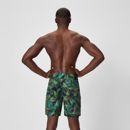 Men's Print Lookout Swim Shorts Black/Olive