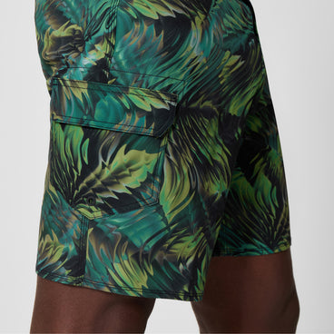 Men's Print Lookout Swim Shorts Black/Olive