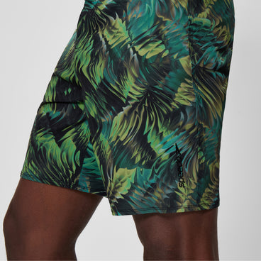 Men's Print Lookout Swim Shorts Black/Olive