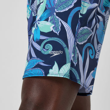 Men's Print Boardshort Blue