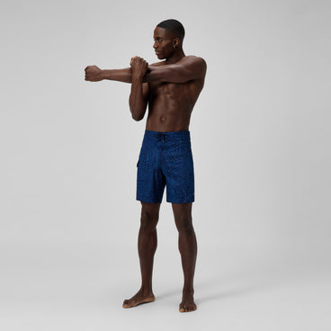 Men's Lookout Printed Boardshorts Navy/Blue