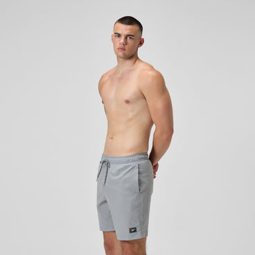 Men's Classic Solid Redondo Edge Volley Swim Trunks Gray
