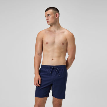 Men's Classic Solid Redondo Edge Volley Swim Trunks Navy