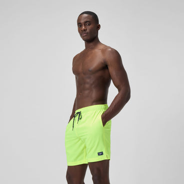 Men's Classic Solid Rondo Edge Volley Swim Trunks Yellow