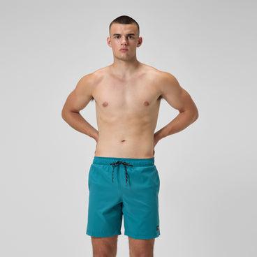 Men's Classic Solid Rondo Edge Volley Swim Trunks Green