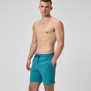 Men's Classic Solid Rondo Edge Volley Swim Trunks Green