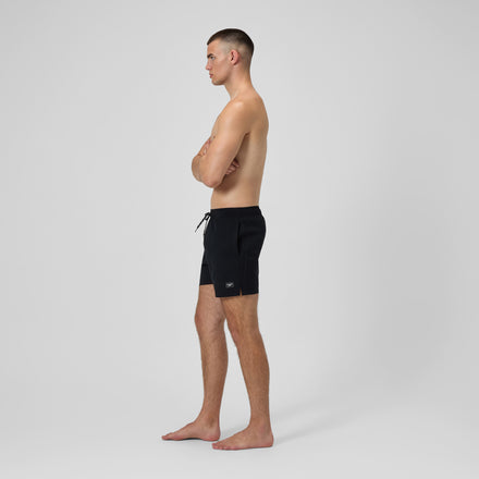 Men's Classic Solid Redondo Edge Volley Swim Trunks Black