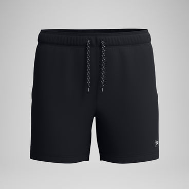 Men's Classic Solid Redondo Edge Volley Swim Trunks Black