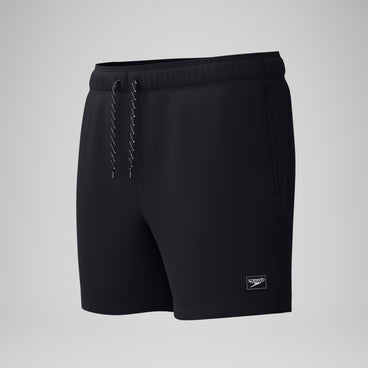 Men's Classic Solid Redondo Edge Volley Swim Trunks Black