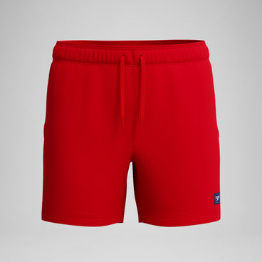 Men's Redondo Edge Solid Swim Shorts Red