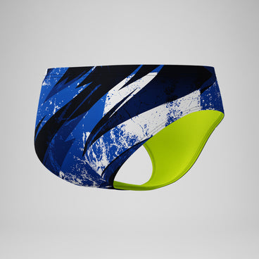 Boys Bolted Brief Blue