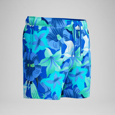 Men's Print Redondo Edge Swim Shorts Deep Blue