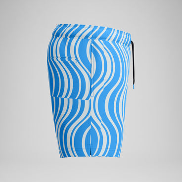 Men's Print Redondo Edge Swim Shorts Blue/White