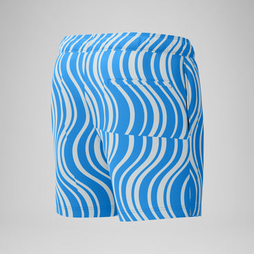 Men's Print Redondo Edge Swim Shorts Blue/White