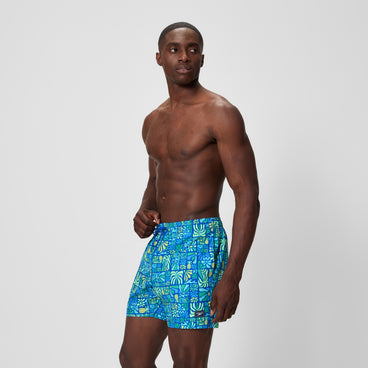 Men's Print Redondo Edge Swim Shorts Blue