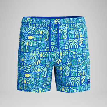 Men's Print Redondo Edge Swim Shorts Blue
