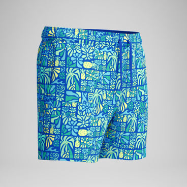 Men's Print Redondo Edge Swim Shorts Blue