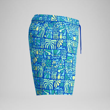 Men's Print Redondo Edge Swim Shorts Blue