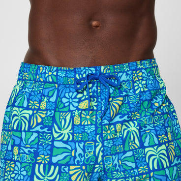Men's Print Redondo Edge Swim Shorts Blue