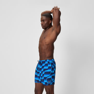 Men's Print Redondo Edge Swim Shorts Navy/Blue
