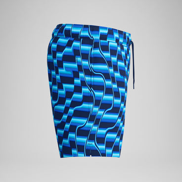 Men's Print Redondo Edge Swim Shorts Navy/Blue