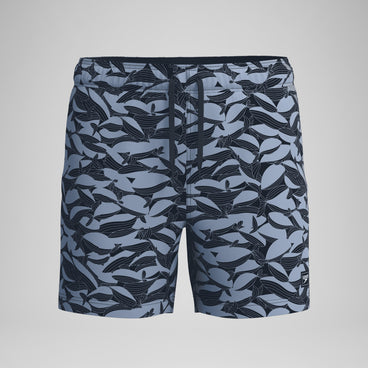 Men's Redondo Edge Printed Swim Shorts Gray/Black