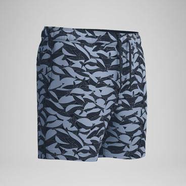 Men's Redondo Edge Printed Swim Shorts Gray/Black