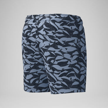 Men's Redondo Edge Printed Swim Shorts Gray/Black