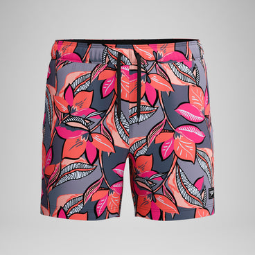 Men's Redondo Edge Printed Swim Shorts Coral/Gray