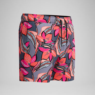 Men's Redondo Edge Printed Swim Shorts Coral/Gray