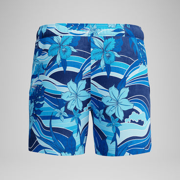 Men's Print Rondo Edge Volley Swim Trunks Navy