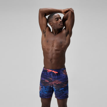 Men's Redondo Edge Printed Swim Shorts Blue