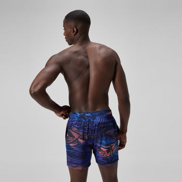 Men's Redondo Edge Printed Swim Shorts Blue