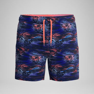 Men's Redondo Edge Printed Swim Shorts Blue