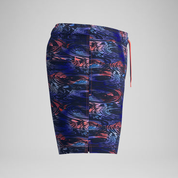 Men's Redondo Edge Printed Swim Shorts Blue