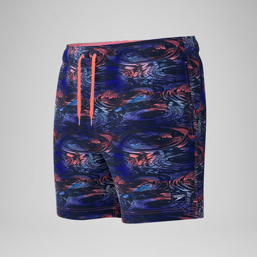 Men's Redondo Edge Printed Swim Shorts Blue