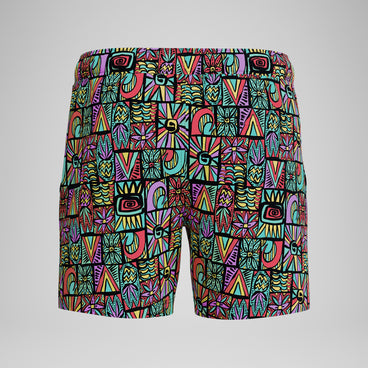 Men's Print Redondo Edge Volley Swim Trunks Purple/Green