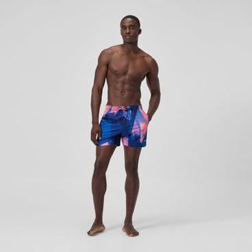 Men's Printed Redondo Edge Swim Shorts Blue/Pink