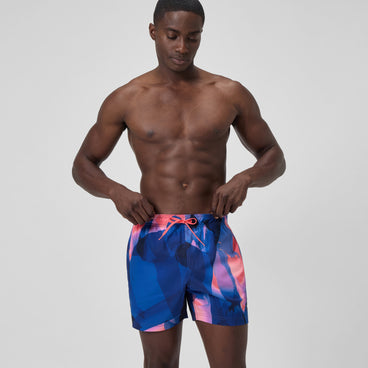 Men's Printed Redondo Edge Swim Shorts Blue/Pink