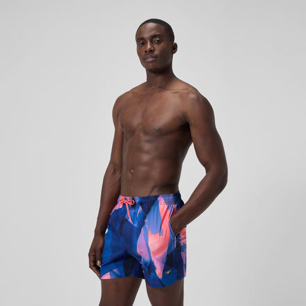 Men's Printed Redondo Edge Swim Shorts Blue/Pink