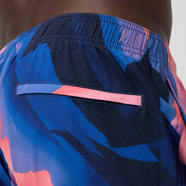 Men's Printed Redondo Edge Swim Shorts Blue/Pink